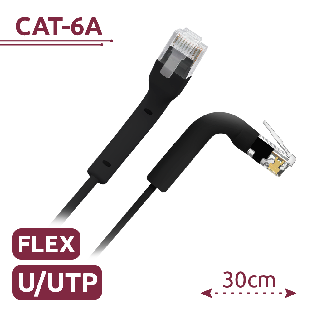 UTP6A-FLEX-03BK